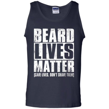 Beared Men T-shirt Beared Lives Matter Navy