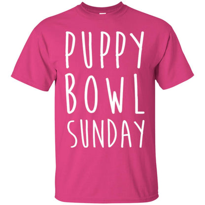 Football Dog Lover T-shirt Puppy Bowl Sunday T-shirt Heliconia