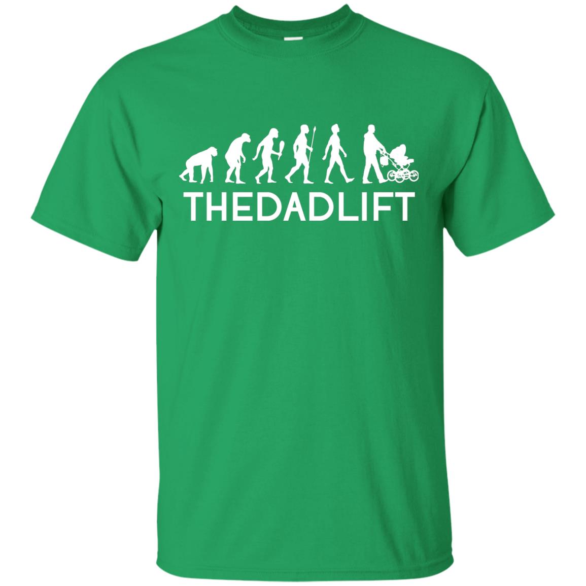 The Evolution Of Man T-shirt The Dad Lift Irish Green