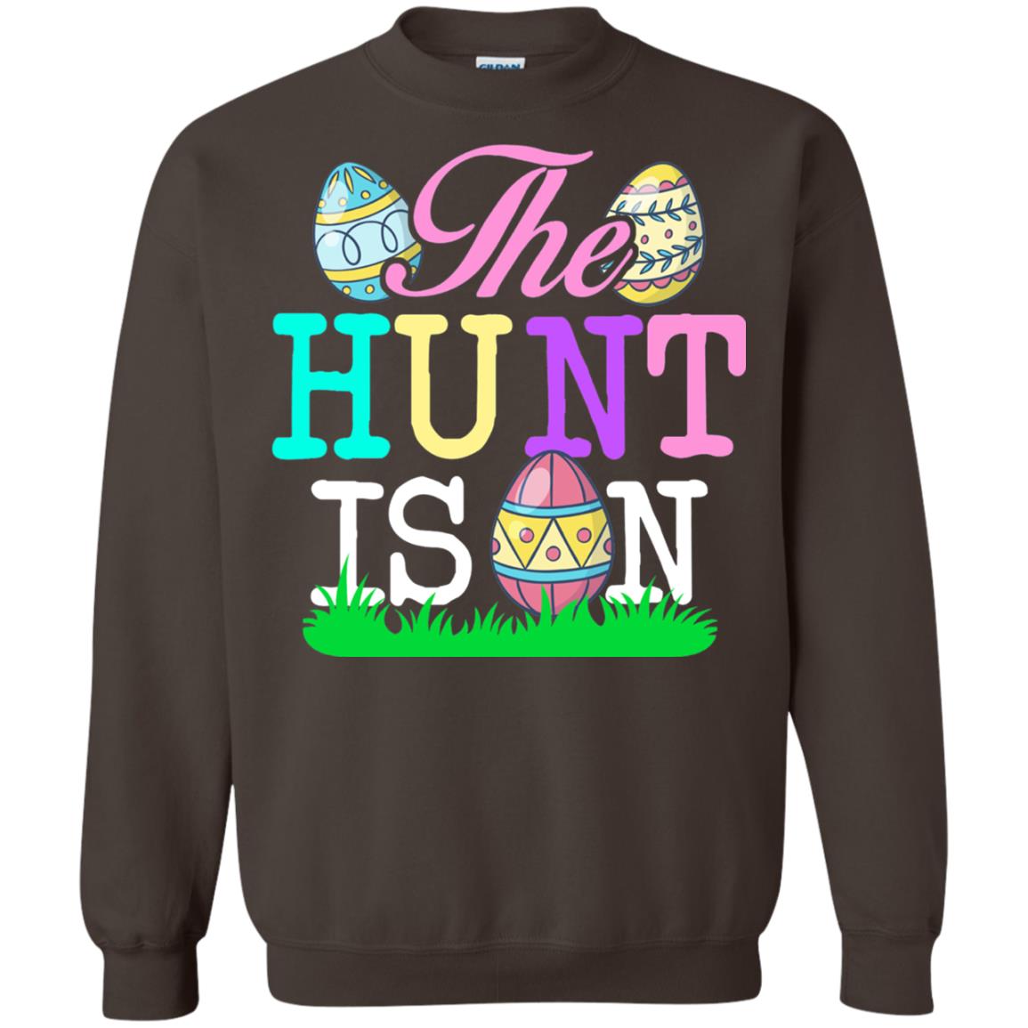 Easter Shirt The Hunt Is On Dark Chocolate