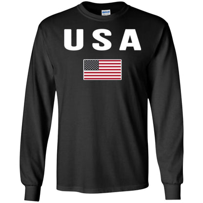 American Flag Us America United States T-shirt Black