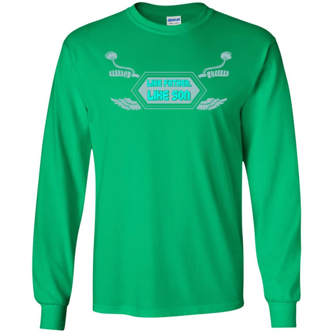 Motocross T-shirt Like Father Like Son Irish Green