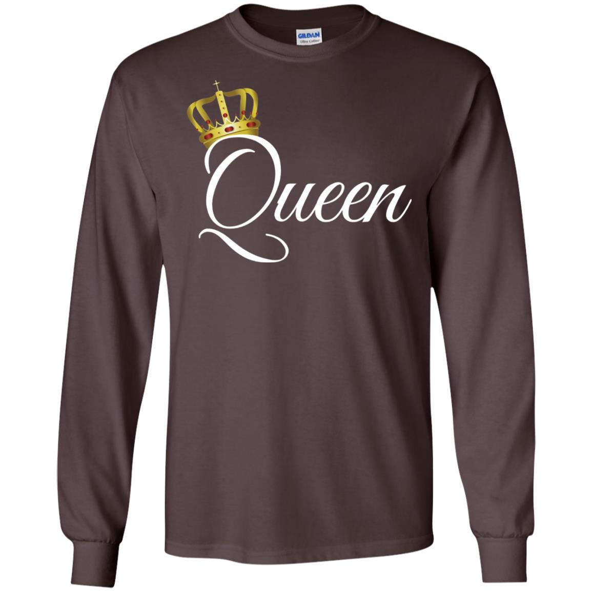 King And Queen T-shirt Matching Couple Outfits Dark Chocolate