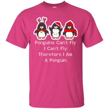 Penguins Lover T-shirt Can't Fly I Can't Fly Therefore I Am A Penguin Heliconia
