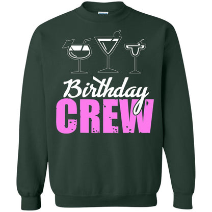Birthday Crew Funny Girls Birthday Squad T-shirt Forest Green