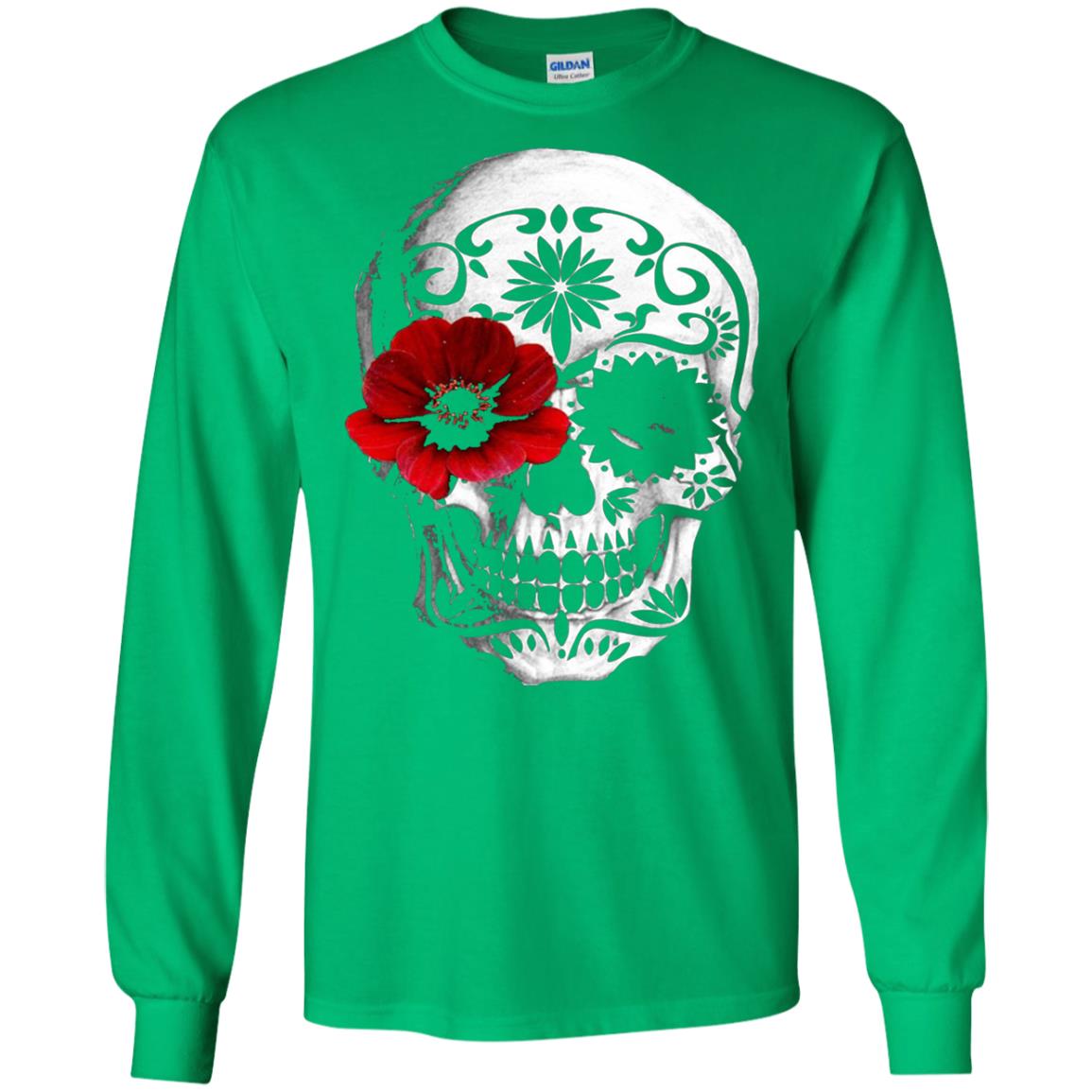 Day Of The Dead Sugar Skull Cinco De Mayo Shirt Irish Green