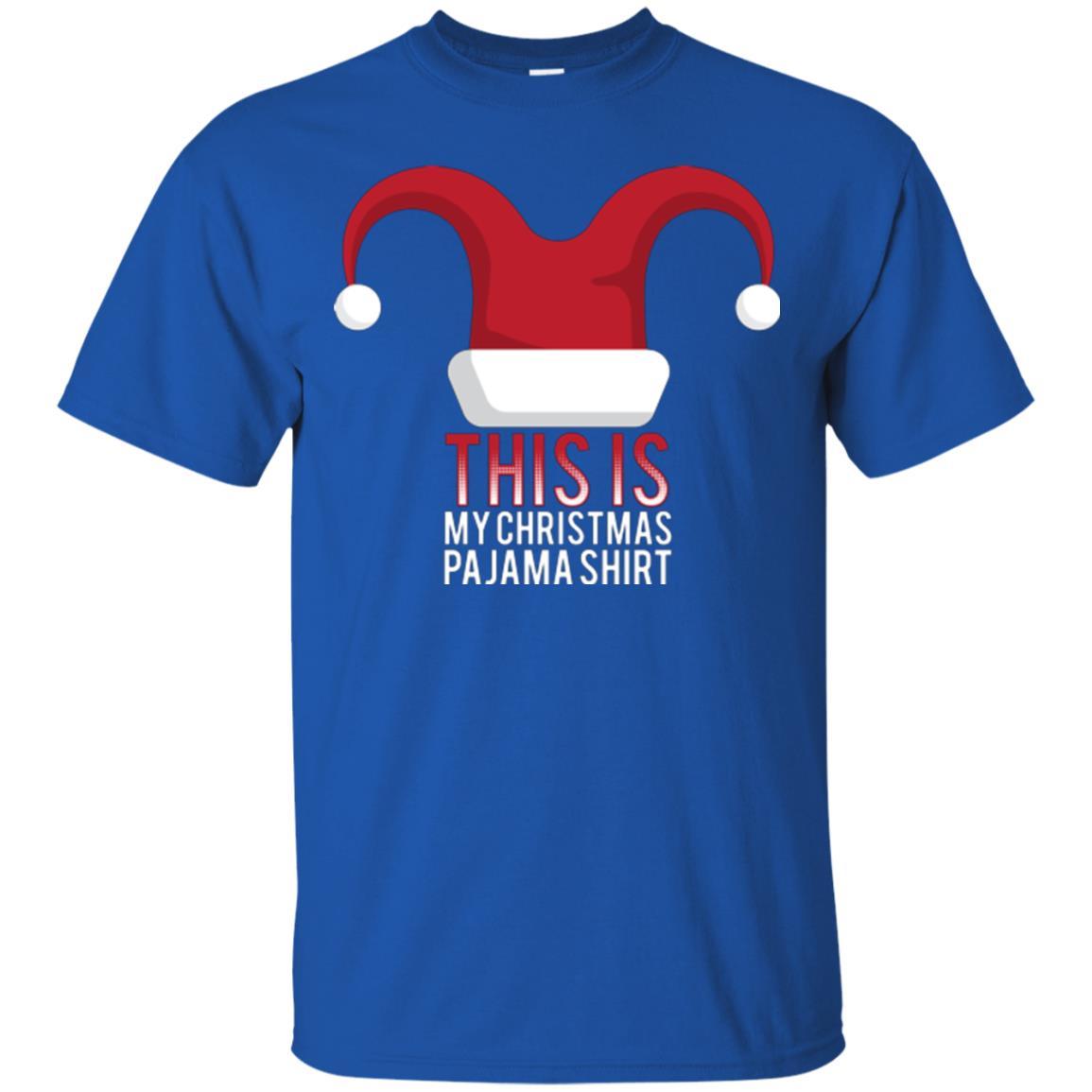 Christmas T-shirt This Is My Christmas Pajama Shirt Royal