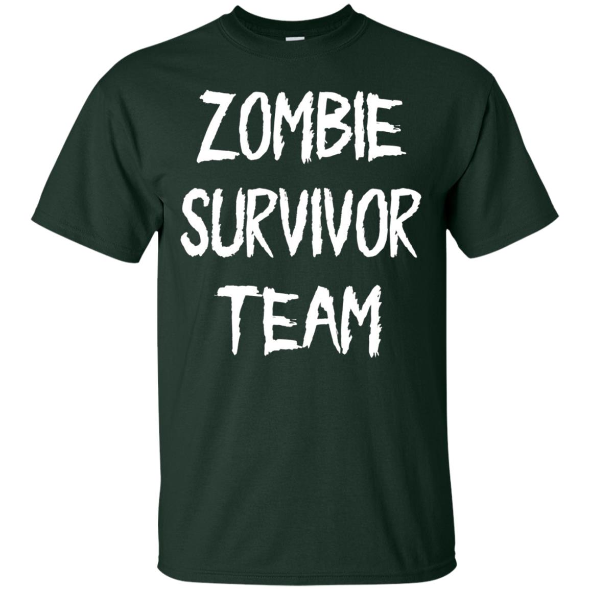 Zombie Lover T-shirt Zombie Survivor Team Forest Green