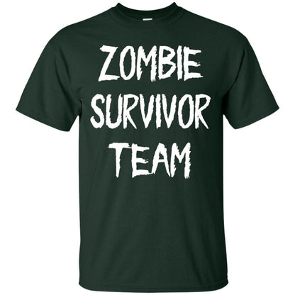 Zombie Lover T-shirt Zombie Survivor Team Forest Green