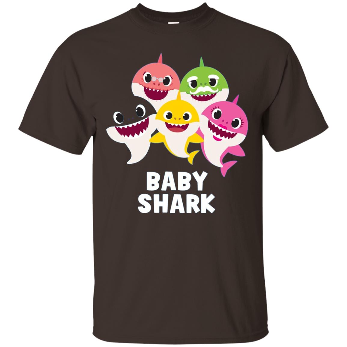 Pinkfong Baby Shark Family Shark Lover T-shirt Dark Chocolate