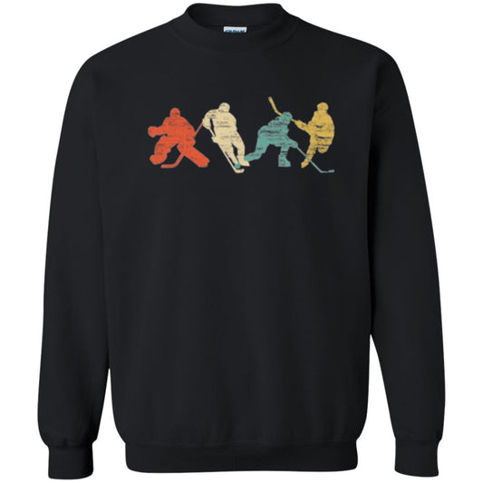 Classic Vintage Style Ice Hockey T-shirt Black