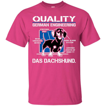 Quality German Engineering Das Dachshund Dog Lover T-shirt Heliconia