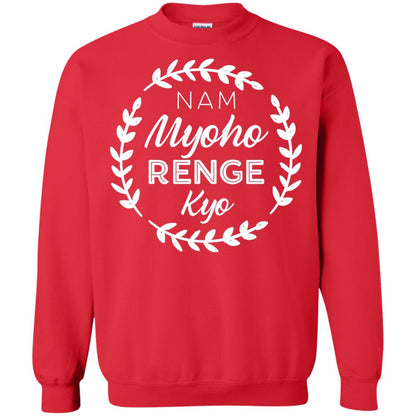 Nam Myoho Renge Kyo White Crest Shirt Red