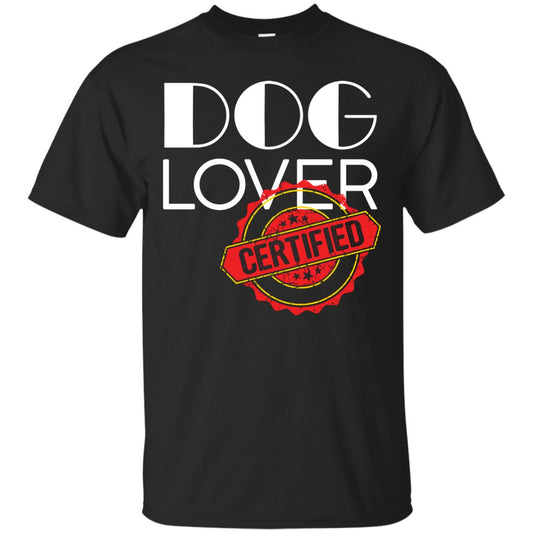 Dog Lover T-shirt Certified Black