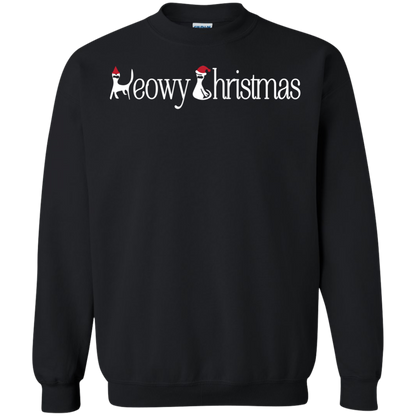 Christmas T-shirt Meowy Christmas Black