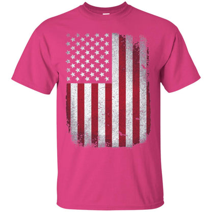 Usa Flag T-shirt 4th July Heliconia