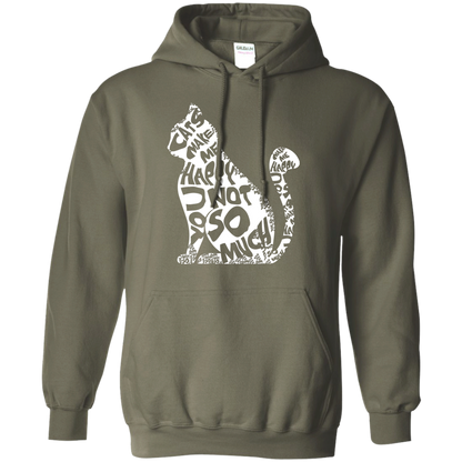 Cat Lover T-shirt Cat Make Me Happy You Not So Much Military Green