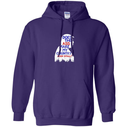 Political T-shirt Does This Ass Make Country Look Small Purple