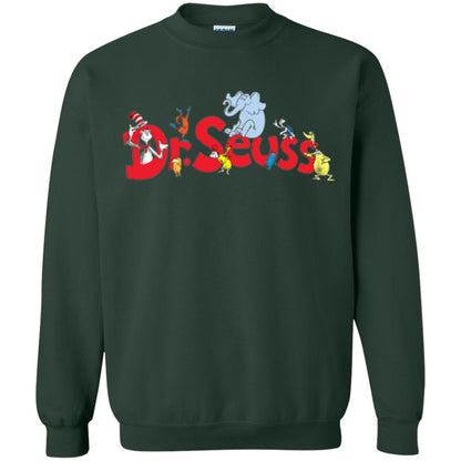 Dr. Seuss Family National Wear Red Day T-shirt Forest Green