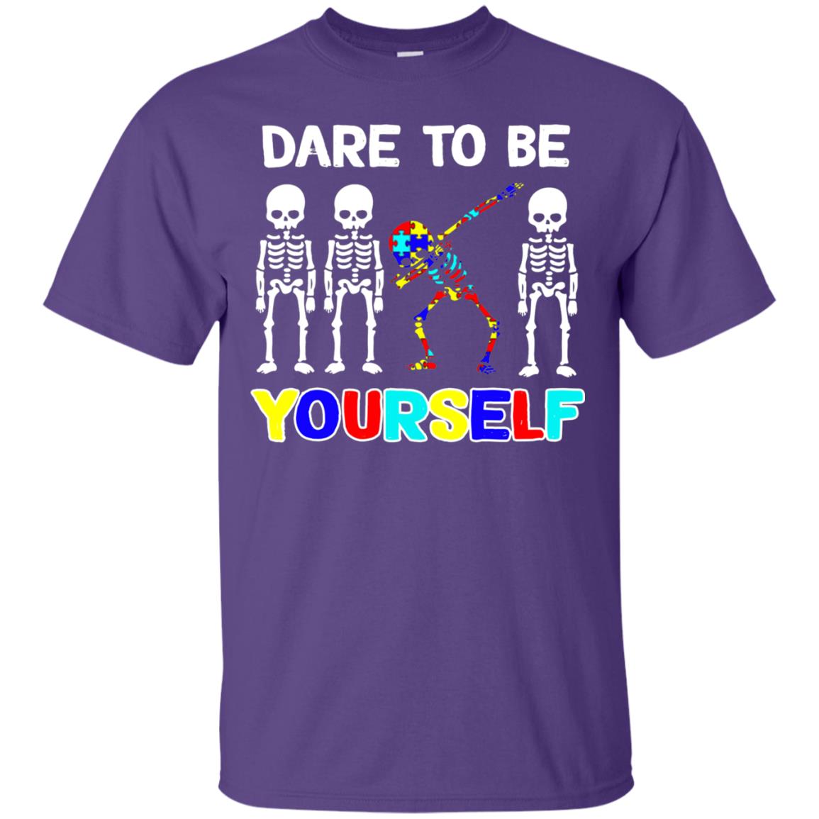 Dare To Be Yourself Autism Awareness Shirt Purple
