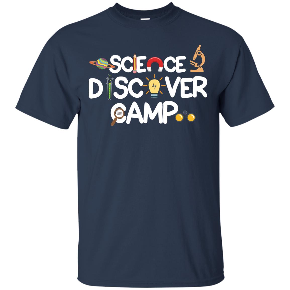 Science Discover Camp Summer Trip Shirt Navy