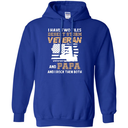 Veteran And Papa And I Rock Them Both Veteran Papa Shirt Royal