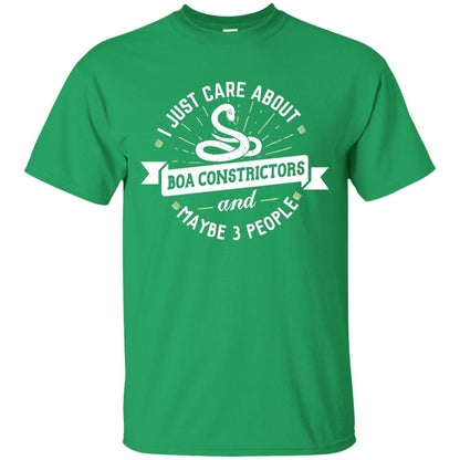 I Just Care About Boa Constrictors Boa Constrictors T-shirt Irish Green