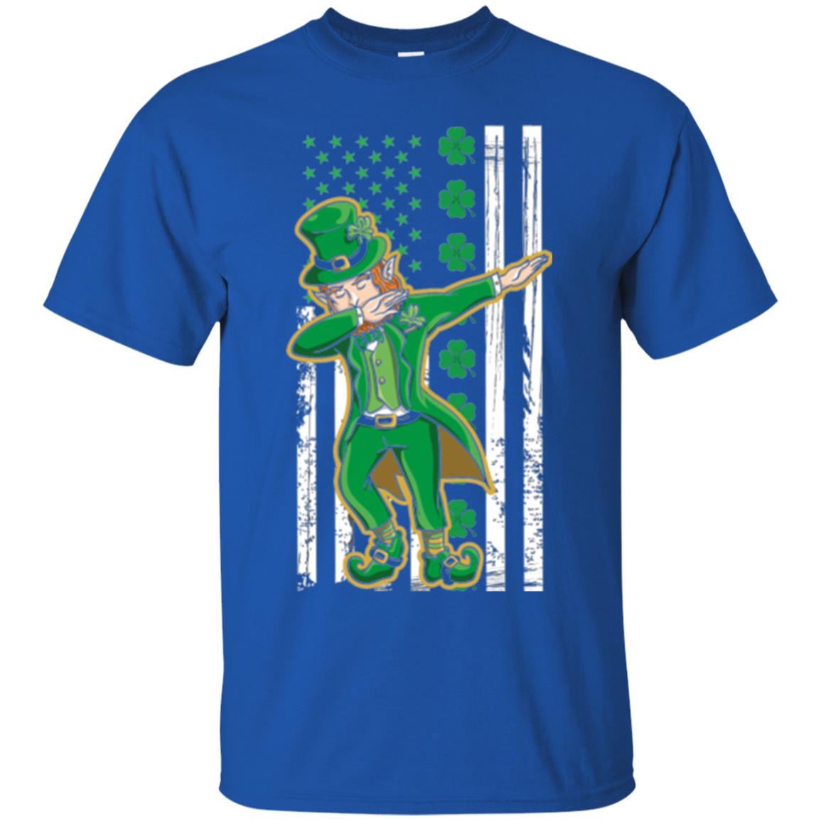Dabbing Leprechaun St. Patrick's Day T-shirt Royal
