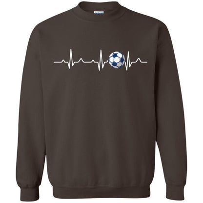 Heartbeat Soccer Lover T-shirt Dark Chocolate