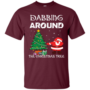 Christmas T-Shirt Dabbing Around The Christmas Tree