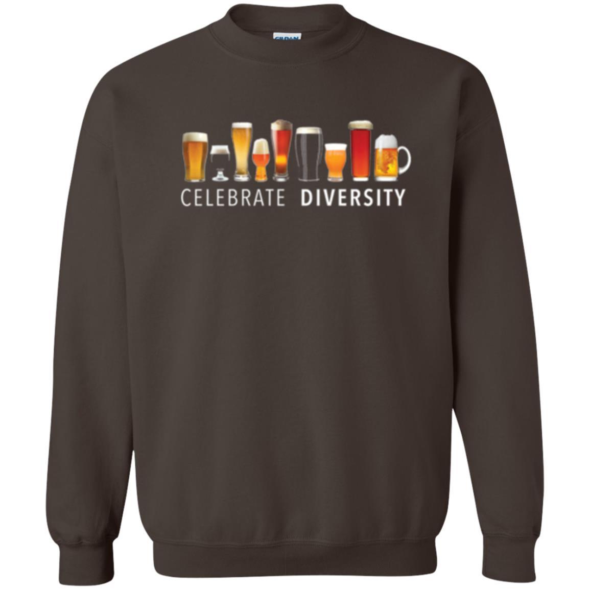 Beer Lover T-shirt Celebrate Diversity Dark Chocolate