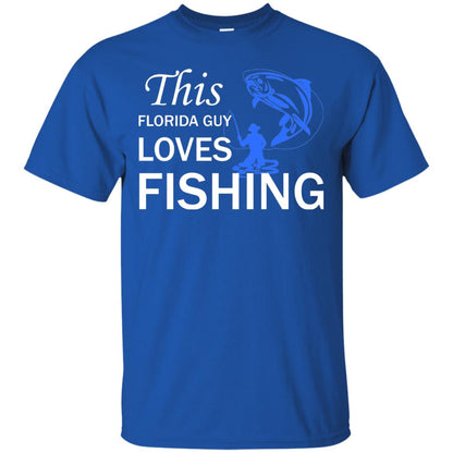 This Florida Guy Love Fishing Fisherman T-shirt Royal