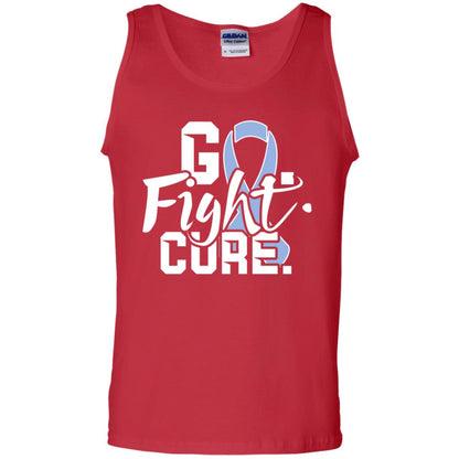 Stomach Cancer Go Fight Cure Periwinkle Ribbon Shirt Red