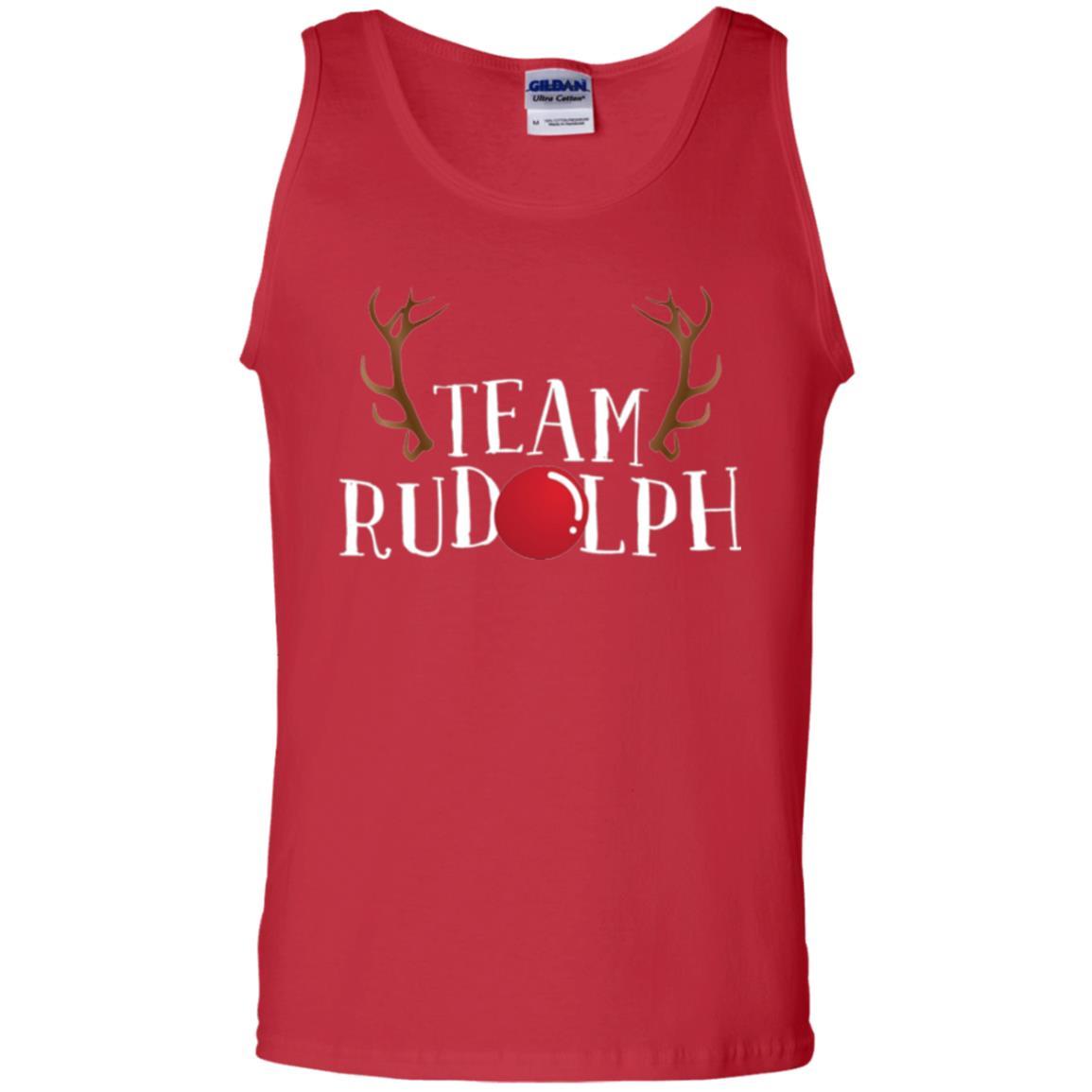 Christmas T-shirt Reindeer Team Rudolph Red