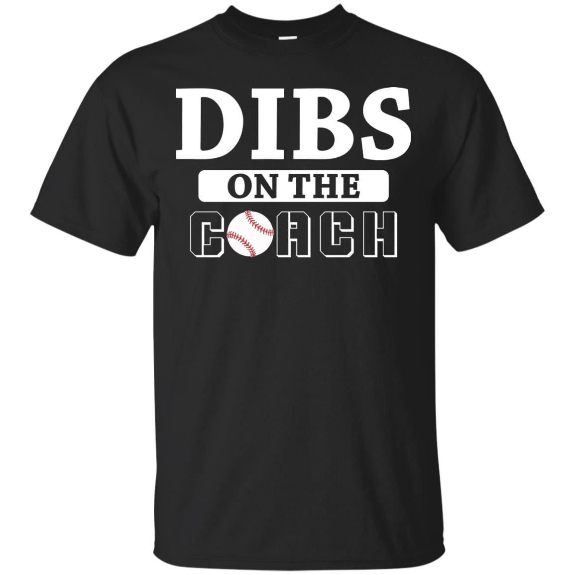 Dibs On The Coach Baseball T-shirt Black