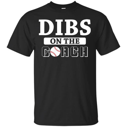 Dibs On The Coach Baseball T-shirt Black