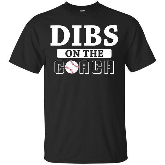 Dibs On The Coach Baseball T-shirt Black