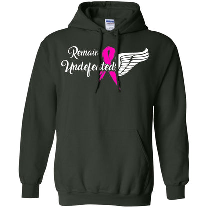 Breast Cancer T-shirt Remain Undefeated Forest Green