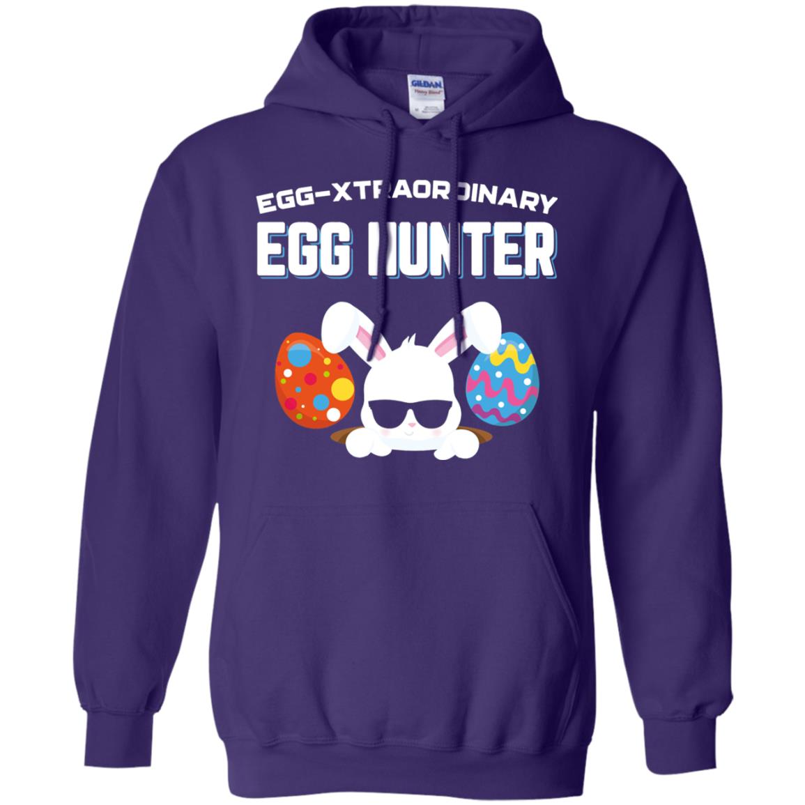 Egg-xtraordinary Egg Hunter Easter Shirt Purple