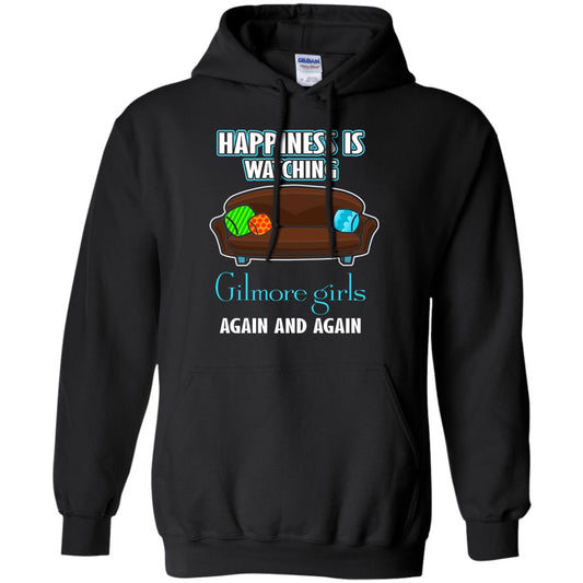 Happiness Is Watching Gilmore Girls Again And Again Shirt Black