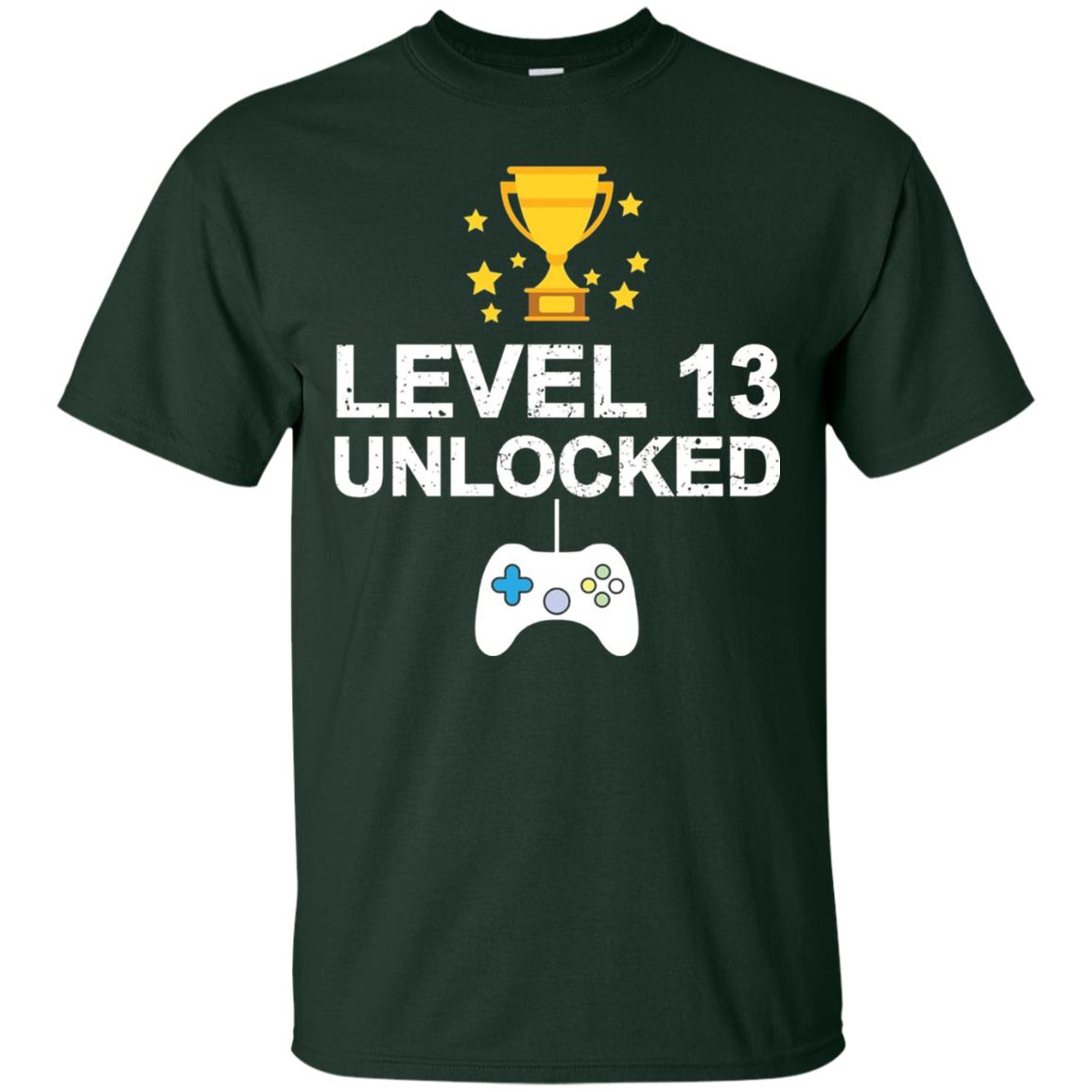 Level 13 Unlocked Funny 13th Birthday T-shirt Forest