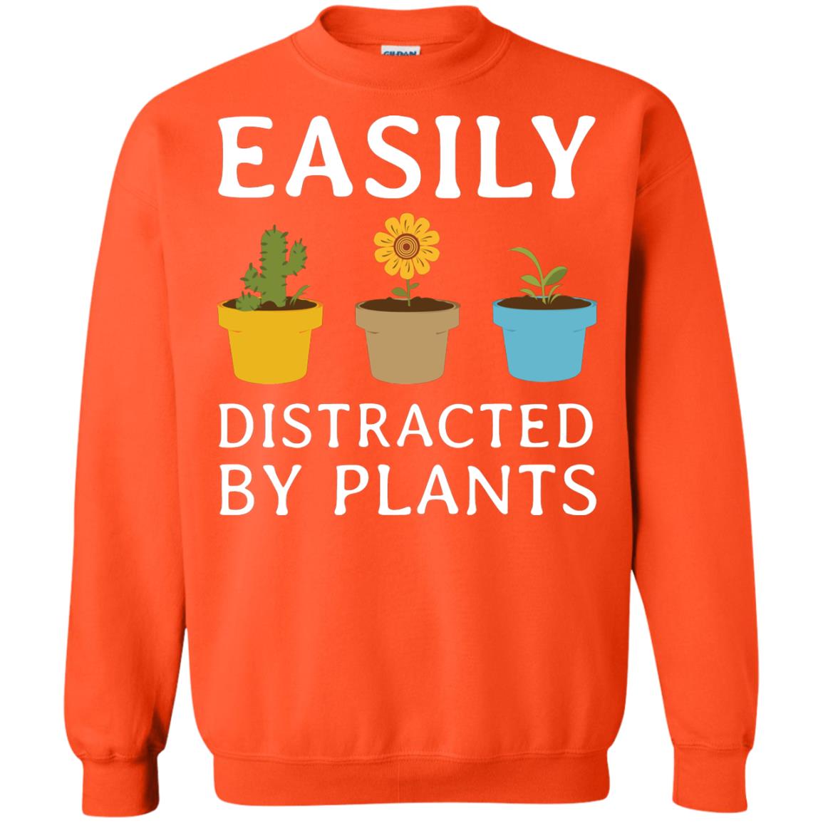 Easily Distracted By Plants Gardener Shirt Orange