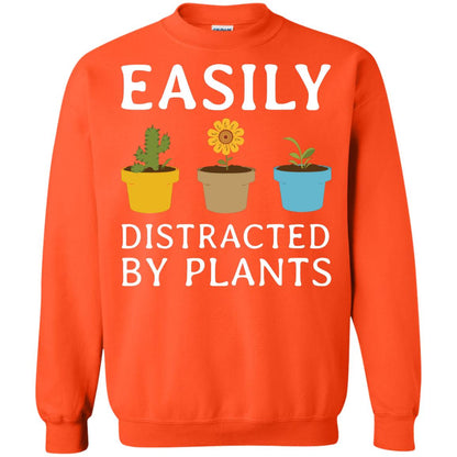 Easily Distracted By Plants Gardener Shirt Orange