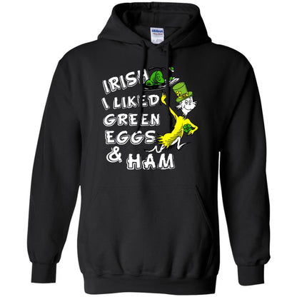 Irish I Liked Green Eggs And Ham T-shirt Black