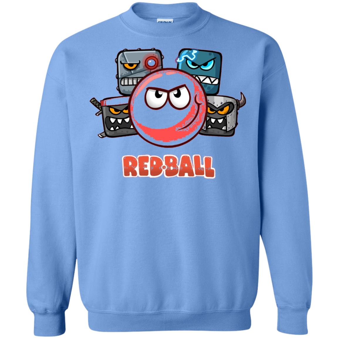 Red Ball 4 The Crew Game Lover T-shirt Carolina Blue