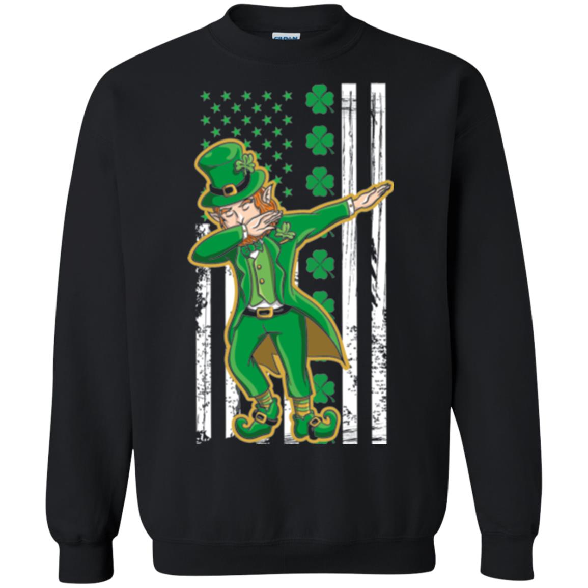 Dabbing Leprechaun St. Patrick's Day T-shirt Black
