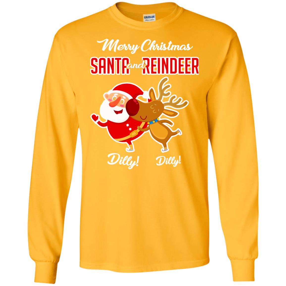 Christmas T-shirt Merry Christmas Dilly Dilly Gold