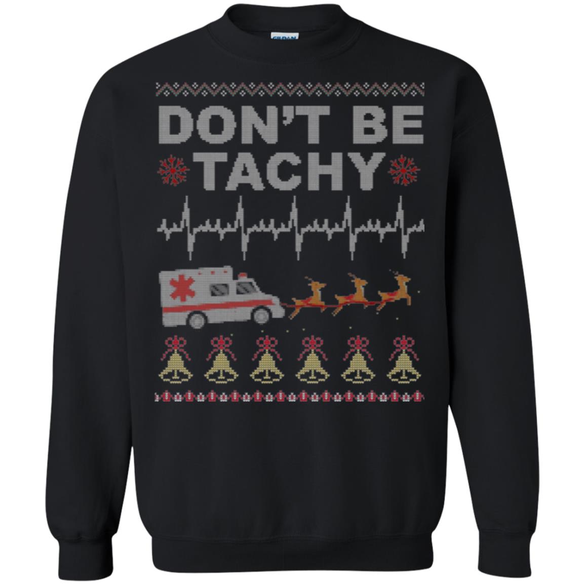 Nurse T-shirt Don_t Be Tachy Black
