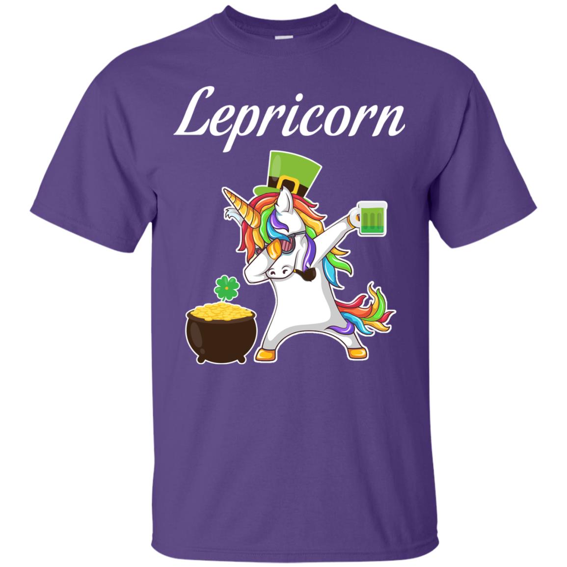 Lepricorn Saint Patrick's Day T-shirt Purple