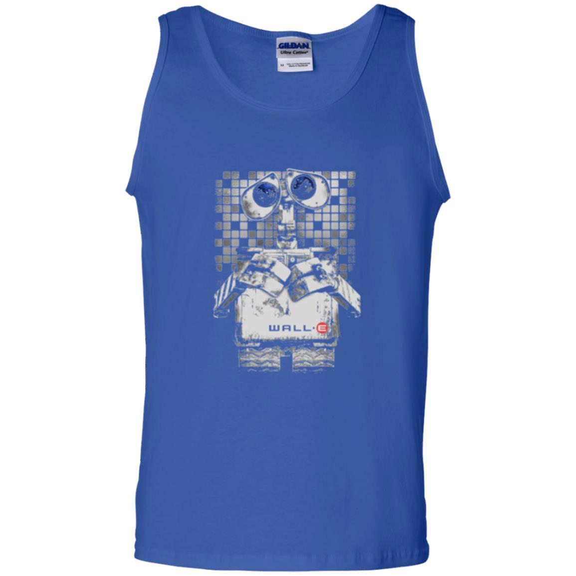 Film T-shirt Wall-e Tile Portrait Graphic Royal